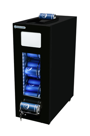 GCAP50 - Dosen Dispenser Kühlschrank in schwarz