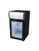 GCDC25 - Refrigerador de visor para balcão - preto/branco