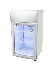 GCDC50 - Refrigerador com propaganda para balcão - prateado
