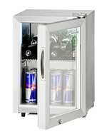 GCKW20 - MiniFridge - stainless-steel - 17 liters - filled and open