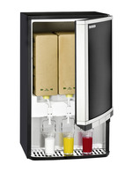 GCBIB30 - Refrigerador dispenser Bag-in-Box - 3x10 litros - aberto e enchido com bags de 10 l
