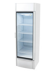 GCDC360 - Refrigerador com propaganda - prateado/branco